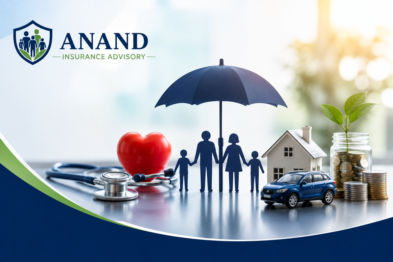 Insurance advisor explaining a policy